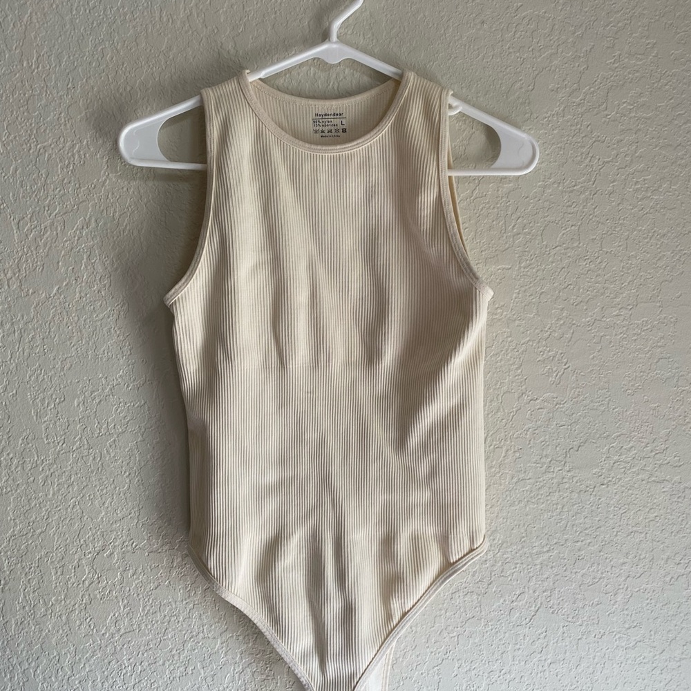 Womens cream bodysuit